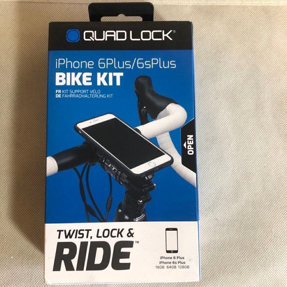 QUAD LOCK IPHONE 6+ 6s+ Bike Ride Holder Kit New